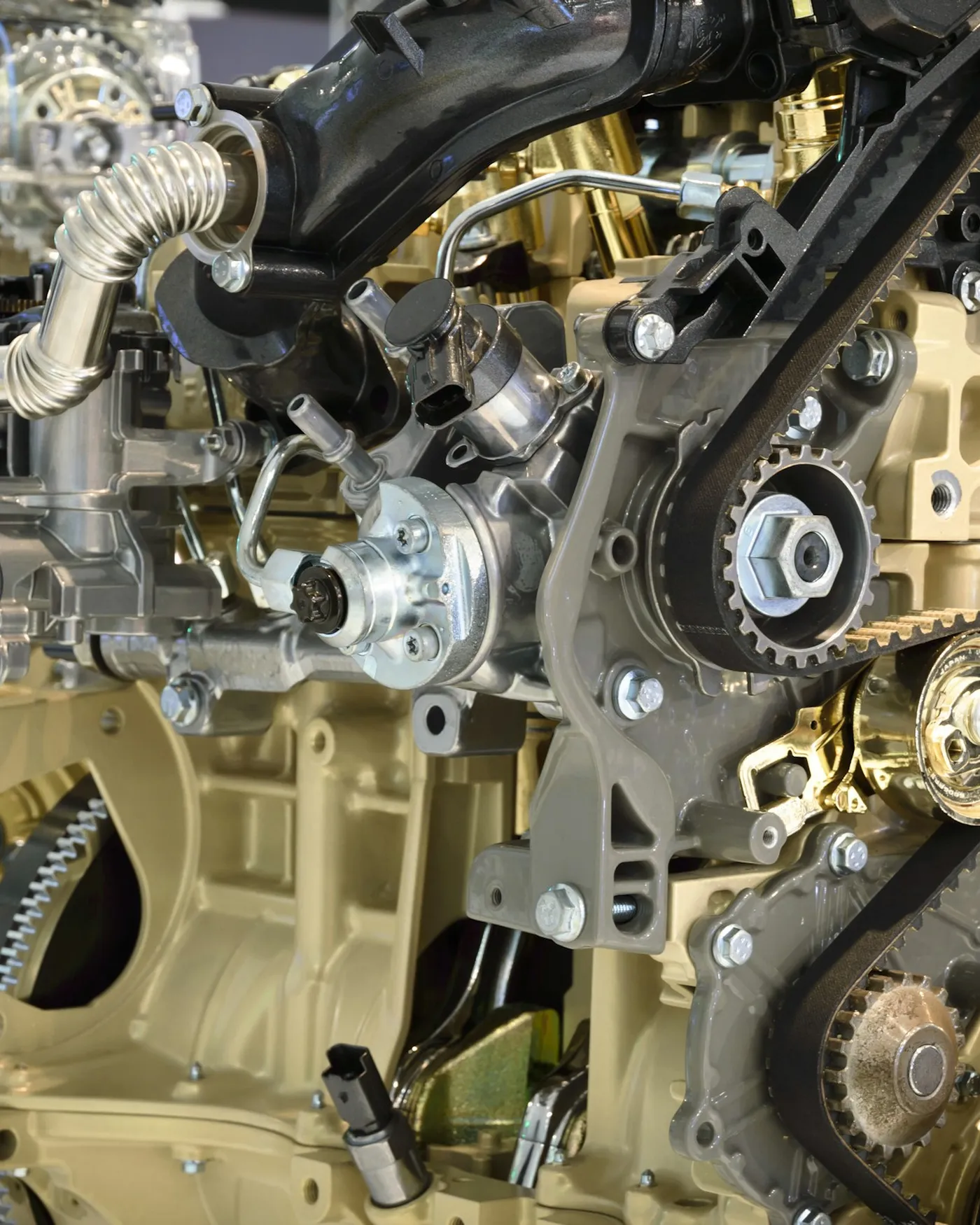 Kit de distribución y engranajes de un motor